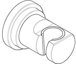 Держатель для душа Kludi Nova Fonte Classic хром 2055205-25